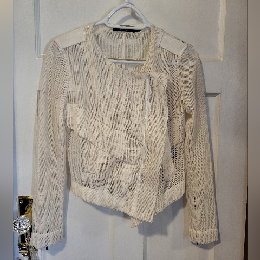 Art & Co. Mesh zipper jacket